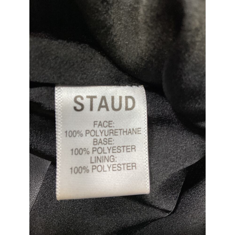 Staud Pleated Black Wells Mini Skirt Size 0 - Picture 4 of 5